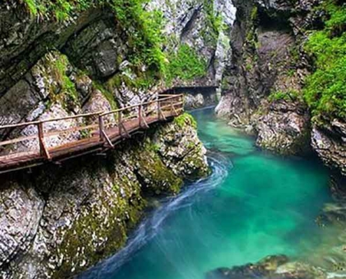 Viaggio organizzato alle Gole di Vintgar in Slovenia